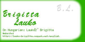 brigitta lauko business card